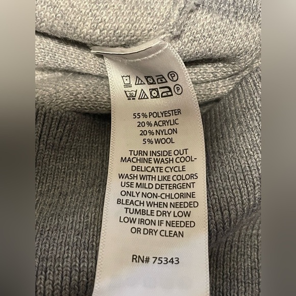 CYNTHIA ROWLEY Paisley Mock Neck Short Sleeve Sweater - Picture 4 of 4